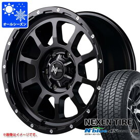 【タイヤ交換対象】NV350キャラバン E26用 オールシーズンタイヤ ネクセン エヌブルー 4シーズン バン 195/80R15LT 107/105N ナイトロパワー M10 パーシング 6.0-15 タイヤホイール4本セット