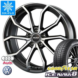 【タイヤ交換対象】アウディ A7 4G系用 スタッドレス グッドイヤー アイスナビ8 235/50R18 97Q MAK レーベFF タイヤホイール4本セット