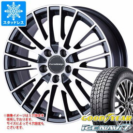 【タイヤ交換対象】フィアット アバルト500 312系用 スタッドレス グッドイヤー アイスナビ7 195/45R17 81Q ユーロデザイン カルヴァー タイヤホイール4本セット