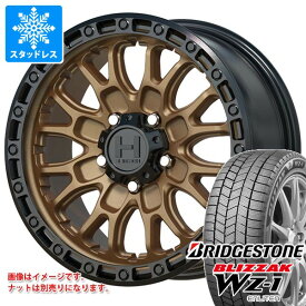 【タイヤ交換対象】ミツビシ デリカD5用 スタッドレス ブリヂストン ブリザック WZ-1 225/65R17 102Q ホスタイル H135 リッジクレスト タイヤホイール4本セット