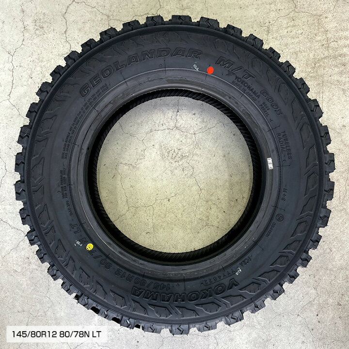 楽天市場】145/80R12 LT ヨコハマ ジオランダー MT G003 
