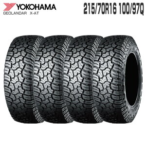 (4�{�Z�b�g) 215/70R16 100/97Q GEOLANDER X-AT G016 �P�i 16�C���` �T�}�[�^�C�� �ă^�C�� ���R�n�} YOKOHAMA �W�I�����_�[ X-AT G016