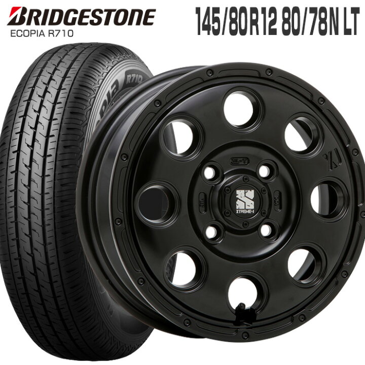楽天市場】エコピア R710 145/80R12 80/78N ブリヂストン BRIDGESTONE
