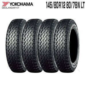 (4{Zbg) WI_[ KT Y828C 145/80R12 80/78N LT 12C` ^CPi Rn}^C YOKOHAMA TIRES GEOLANDAR KT 145/80R12 145R12 6PR GuB LB nC[bg WI_[ }bhAhXm[ I