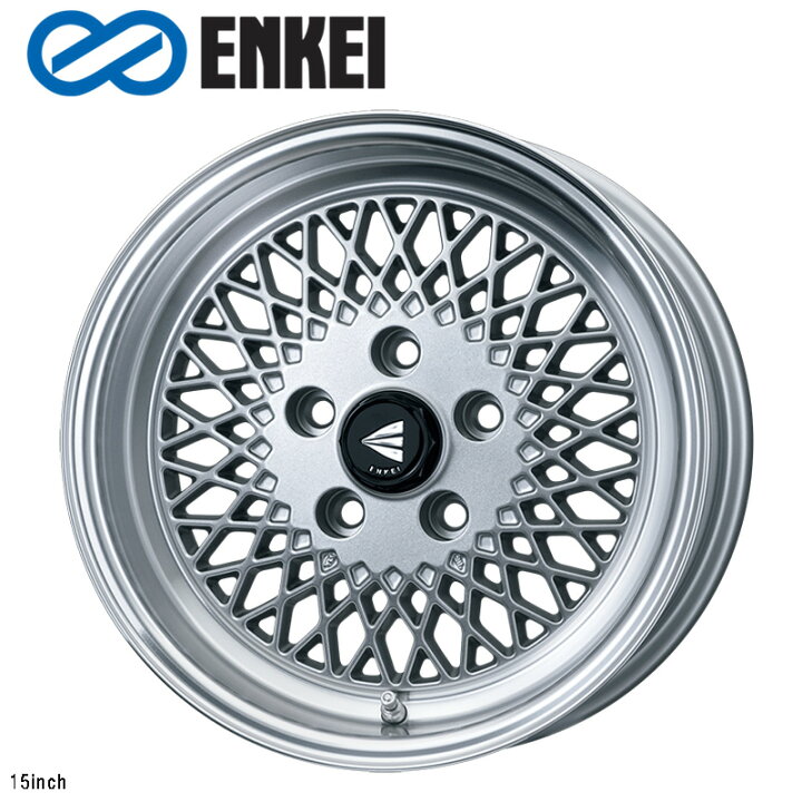 楽天市場】ENKEI92 16×5.5J PCD100 4H INSET+45 ボア径φ75 シルバー 16 