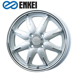 ENKEI all one 14×5.0J PCD100 4H INSET+45 ボア径φ75 マシニングパールホワイト (M/PW) 14インチ ホイール単品 1本 エンケイ ENKEI all 1