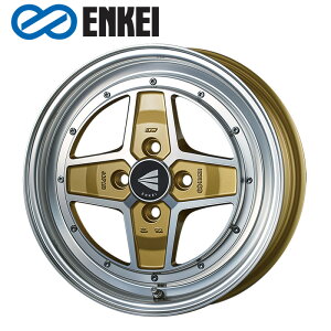 ENKEI アパッチ2 15×5.0J PCD100 4H INSET+45 ボア径φ75 マシニングゴールド (MG) 15インチ ホイール単品 1本 エンケイ Neo Classic APACHE2