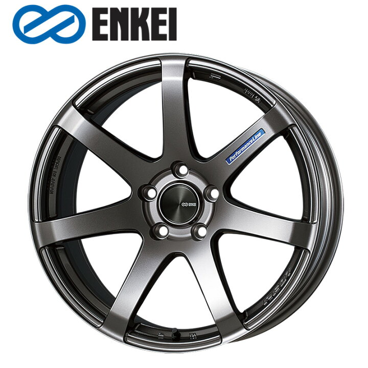 楽天市場】ENKEI PF07 17×8.0J PCD114.3 5H INSET+48 ボア径φ75 ダーク 