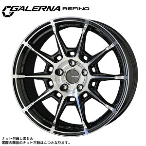 ガレルナ レフィーノ 17×7.0J PCD100 4H INSET+45 ハブ径φ67 ブラックポリッシュ 17インチ ホイール単品 1本 GALERNA REFINO 共豊 AME