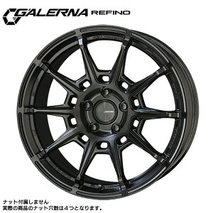 ガレルナ レフィーノ 17×7.0J PCD100 4H INSET+45 ハブ径φ67 マットブラック 17インチ ホイール単品 1本 GALERNA REFINO 共豊 AME
