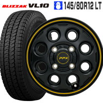 楽天市場】145r12 6pr lt タイヤ（スタッドレスタイヤ・ホイールセット 