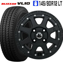 楽天市場】ブリヂストン blizzak vl1 145r12 6pr ホイールセットの通販