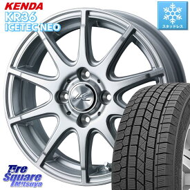 【予告!10月20日(日)楽天カードde最大P35倍】 KENDA 10月入荷 ICETEC NEO KR36 2019年製 スタッドレス スタッドレスタイヤ 165/60R15 WEDS 38579 クライト2 【在庫】ホイールセット 4本 15インチ 15 X 4.5 +45 4穴 100