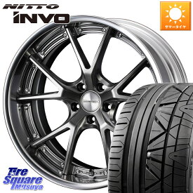 WEDS MAVERICK 905S PS S-LoDisk 19インチ 2ピース 19 X 8.0J +34 5穴 114.3 NITTO INVO インボ ニットー サマータイヤ 225/40R19