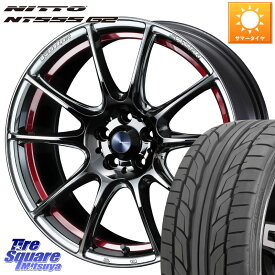 WEDS SA-25R RED ウェッズ スポーツ ホイール 18インチ 18 X 7.5J +45 5穴 114.3 NITTO ニットー NT555 G2 サマータイヤ 215/45R18 MAZDA3 リーフ VOXY