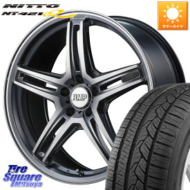 MANARAY MID RMP - 520F ホイール 17インチ 17 X 7.0J(MB X156) +52 5穴 112 NITTO ニットー NT421Q サマータイヤ 215/60R17