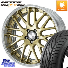 WORK Lanvec LM1 O Disk 20インチ 2ピース 20 X 8.0J +50 5穴 114.3 NITTO ニットー NEOテクGEN サマータイヤ 225/35R20 プリウス