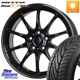 HotStuff G・SPEED P-07 ジー・スピード ホイール 18インチ 18 X 7.5J +38 5穴 114.3 NITTO ニットー NEOテクGEN サマータイヤ 215/40R18 リーフ