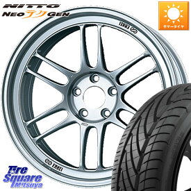 ENKEI エンケイ Racing RPF1 SILVER ホイール 18 X 8.0J +45 5穴 100 NITTO ニットー NEOテクGEN サマータイヤ 215/40R18 86