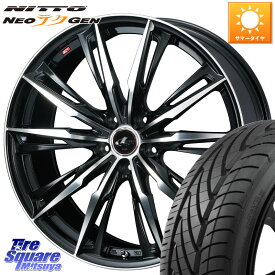 WEDS LEONIS レオニス GX PBMC ウェッズ ホイール 18インチ 18 X 7.0J +55 5穴 114.3 NITTO ニットー NEOテクGEN サマータイヤ 215/40R18 VOXY