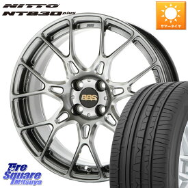 ASSO BBS INTERSPEED IS701 ダイアモンドブラック 17 X 7.0J(ALFAROMEO MITO 955) +35 4穴 98 NITTO ニットー NT830 plus サマータイヤ 215/45R17 アルファロメオ MITO ミト