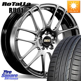 ロードスター フィット アクア BBS RE-L2 アルミ鍛造1ピース ホイール 17インチ 17 X 7.0J +48 4穴 100 Rotalla RU01 【欠品時は同等商品のご提案します】サマータイヤ 195/45R17