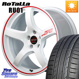 MANARAY MID RMP RACING R50 ホイール 18インチ 18 X 8.5J(FL) +45 5穴 120 Rotalla RU01 【欠品時は同等商品のご提案します】サマータイヤ 235/40R18 シビックTypeR