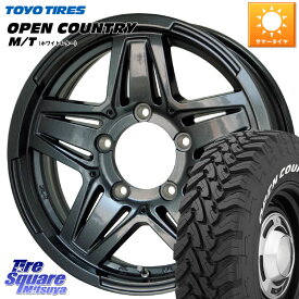 HotStuff マッドクロス JB-01 JB01 (GM) ホイール 16インチ 16 X 6.0J +0 5穴 139.7 TOYOTIRES オープンカントリー MT トーヨー ホワイトレター M/T サマータイヤ 225/75R16 ジムニー シエラ