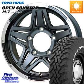 HotStuff マッドクロス JB-01 JB01 ホイール 16インチ 16 X 6.0J +0 5穴 139.7 TOYOTIRES オープンカントリー MT トーヨー ホワイトレター M/T サマータイヤ 225/75R16 ジムニー シエラ