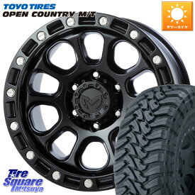 MKW M204 ブラックキャット 在庫 17インチ 17 X 8.0J +20 6穴 139.7 TOYOTIRES オープンカントリー MT トーヨー OPENCOUNTRY M/T サマータイヤ 265/70R17 ランクル プラド トライトン