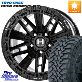 HOSTILE H129 MOJAVE モハベ ASP ホイール 17インチ 17 X 9.0J +0 5穴 127 TOYOTIRES オープンカントリー MT M/T トーヨー OPENCOUNTRY サマータイヤ 37X/13.50R17 ジープ ラングラー JK JL