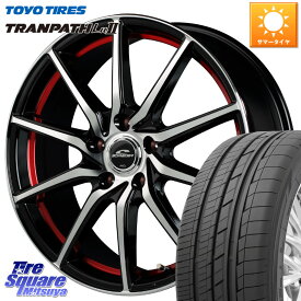 MANARAY MID SCHNEIDER RX810 レッド ホイール 17インチ 17 X 7.0J +50 5穴 100 TOYOTIRES トーヨー トランパス Lu2 TRANPATH ミニバン サマータイヤ 225/60R17 XV アウトバック