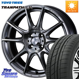 WEDS SA-25R PSB ウェッズ スポーツ ホイール 16インチ 16 X 5.0J +45 4穴 100 TOYOTIRES トーヨー トランパス LuK TRANPATH サマータイヤ 165/45R16 コペン