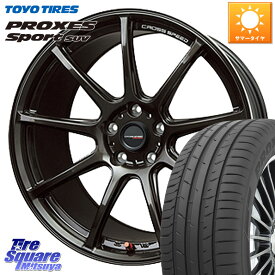 HotStuff クロススピード RS9 RS-9 軽量 ホイール 18インチ 18 X 7.5J +38 5穴 114.3 TOYOTIRES トーヨー プロクセス スポーツ PROXES Sport SUV サマータイヤ 235/55R18 デリカ D5 D:5 NX