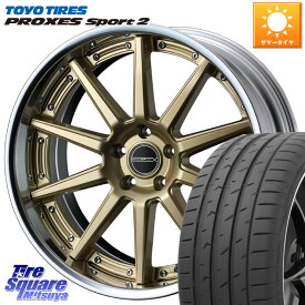 WEDS MAVERICK 1010S GLD S-LoDisk 20インチ 2ピース 20 X 8.0J +44 5穴 114.3 TOYOTIRES トーヨー PROXES Sport2 プロクセススポーツ2 サマータイヤ 245/35R20