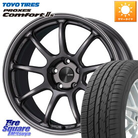 KYOHO ENKEI エンケイ PerformanceLine PF09 ホイール 4本 18インチ 18 X 8.5J(EVO10 CZ4A) +38 5穴 114.3 TOYOTIRES トーヨー PROXES Comfort2s プロクセス コンフォート2s サマータイヤ 245/40R18 ランエボ10キャリパー対応！