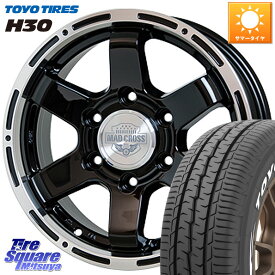 HotStuff MAD CROSS MC-76 MC76 CAP付 ホイール 15インチ 15 X 6.0J +44 6穴 139.7 TOYOTIRES トーヨータイヤ H30 ホワイトレター サマータイヤ 195/80R15 107*105 キャラバン NV350