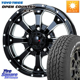 MKW MK-46 MK46 M/L+ ミルドブラック ホイール 16インチ 16 X 5.5J +22 5穴 139.7 TOYOTIRES AT EX OPEN COUNTRY A/T EX ホワイトレター オープンカントリー 215/70R16 ジムニー