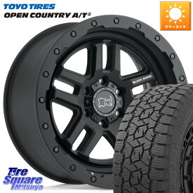 BLACK RHINO BARSTOW TEXTURED ブラックライノ バーストウ 17インチ 17 X 8.0J +30 5穴 114.3 TOYOTIRES オープンカントリー AT3 OPEN COUNTRY A/T3 255/65R17 RAV4