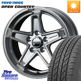 WEDS KEELER TACTICS シルバー ホイール 4本 17インチ 17 X 7.0J +38 5穴 114.3 TOYOTIRES オープンカントリー UT OPEN COUNTRY U/T サマータイヤ 225/60R17 アルファード エクストレイル デリカ D5 D:5