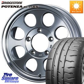 WEDS JIMLINE TYPE2 POL 16インチ 16 X 7.0J +38 5穴 114.3 ブリヂストン ポテンザ RE-71RS POTENZA 【国内正規品】 205/55R16 ヤリス リーフ