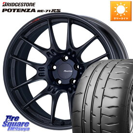 ENKEI エンケイ RACING GTC02 BK ホイール 17インチ 17 X 8.0J +42 5穴 100 ブリヂストン ポテンザ RE-71RS POTENZA 【国内正規品】 215/45R17 86