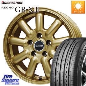 LEHRMEISTER レアマイスター LMG MOS-9 MOS9 GOLD 17インチ 17 X 7.0J +40 5穴 114.3 ブリヂストン レグノ GR-X3 GRX3 サマータイヤ 225/55R17