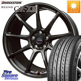 HotStuff クロススピード RS9 RS-9 軽量 ホイール 18インチ 18 X 7.5J +53 5穴 100 ブリヂストン レグノ GR-X3 GRX3 サマータイヤ 215/45R18