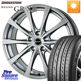 HotStuff エクシーダー E03 ホイール 18インチ 18 X 7.5J +53 5穴 100 ブリヂストン レグノ GR-X3 GRX3 サマータイヤ 215/45R18