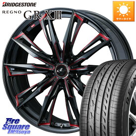 WEDS LEONIS レオニス GX RED ウェッズ ホイール 18インチ 18 X 7.0J +55 5穴 114.3 ブリヂストン レグノ GR-X3 GRX3 サマータイヤ 215/45R18 ステップワゴン インプレッサ VOXY