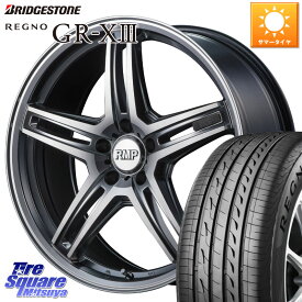 MANARAY MID RMP - 520F ホイール 18インチ 18 X 8.0J +42 5穴 114.3 ブリヂストン レグノ GR-X3 GRX3 サマータイヤ 245/50R18