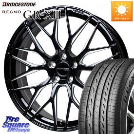 HotStuff TSF-01 BK/MP トラフィックスターフォージド 20インチ 20 X 8.5J +43 5穴 114.3 ブリヂストン レグノ GR-X3 GRX3 サマータイヤ 245/35R20