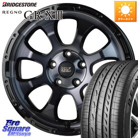 HotStuff マッドクロス グレイス BKC 5H ホイール 16インチ 16 X 7.0J +38 5穴 114.3 ブリヂストン レグノ GR-X3 GRX3 在庫● サマータイヤ 205/60R16 ステップワゴン VOXY