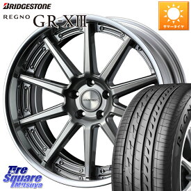 WEDS MAVERICK 1010S S-LoDisk 18インチ 2ピース 18 X 7.5J +38 5穴 114.3 ブリヂストン レグノ GR-X3 GRX3 サマータイヤ 245/50R18